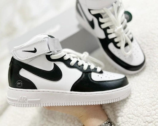 Black and White Custom Air Force 1