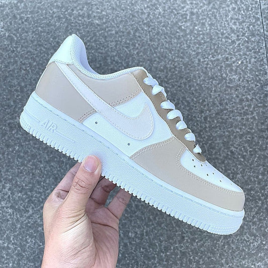 Custom Air Force 1 X Gradient beige
