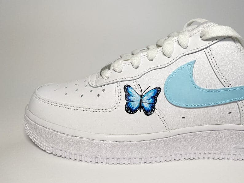Custom Air Force 1 blue Butterflies