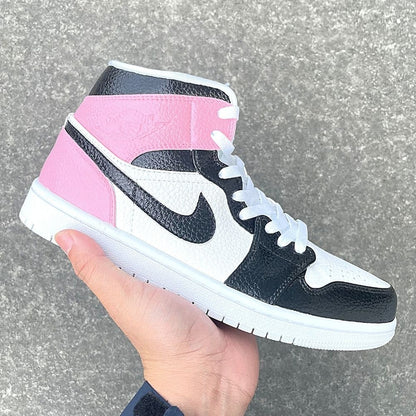 Custom Air Jordan 1 X Pink BLUE Mid