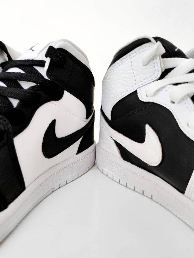 Custom Nike Air Jordan 1 Yin Yang Asymmetric