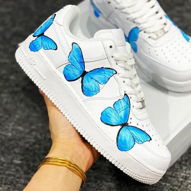 BABY BLUE BUTTERFLY AIR FORCE 1
