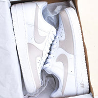 Tan Toe Colorblock Air Force 1 Custom Handpainted