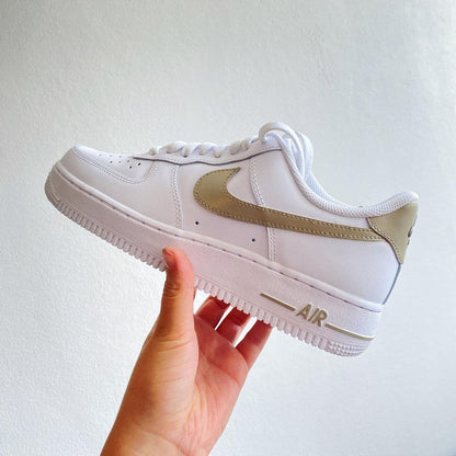 Custom Air Force 1 Beige&browns