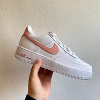 Custom Air Force 1 pink Swoosh