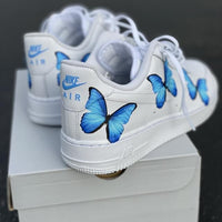 Custom Air Force 1 Blue Butterfly