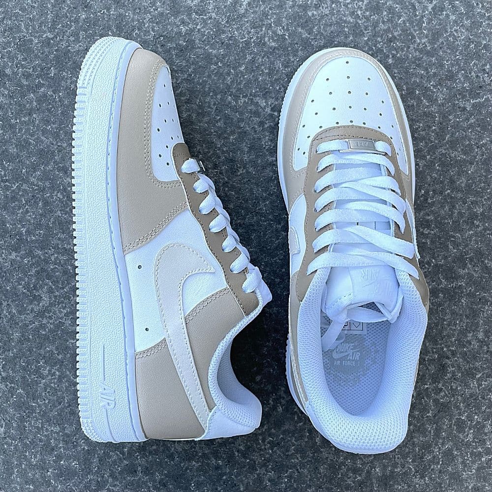Custom Air Force 1 X Gradient beige