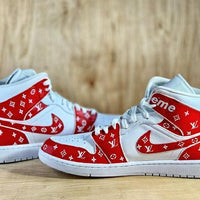 Custom Air Jordan 1 LV Supreme