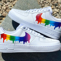 Custom Rainbow Nike Drip Air Force Ones