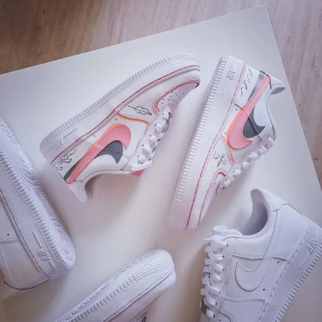 Pink Personalized Nike Air Force 1