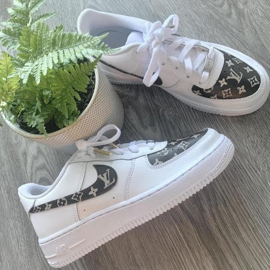 Custom Air Force 1 Classic Louis With Gold Aglets