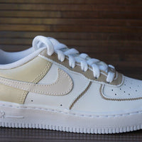 Custom Nike Air Force 1 (AF1s) Beige