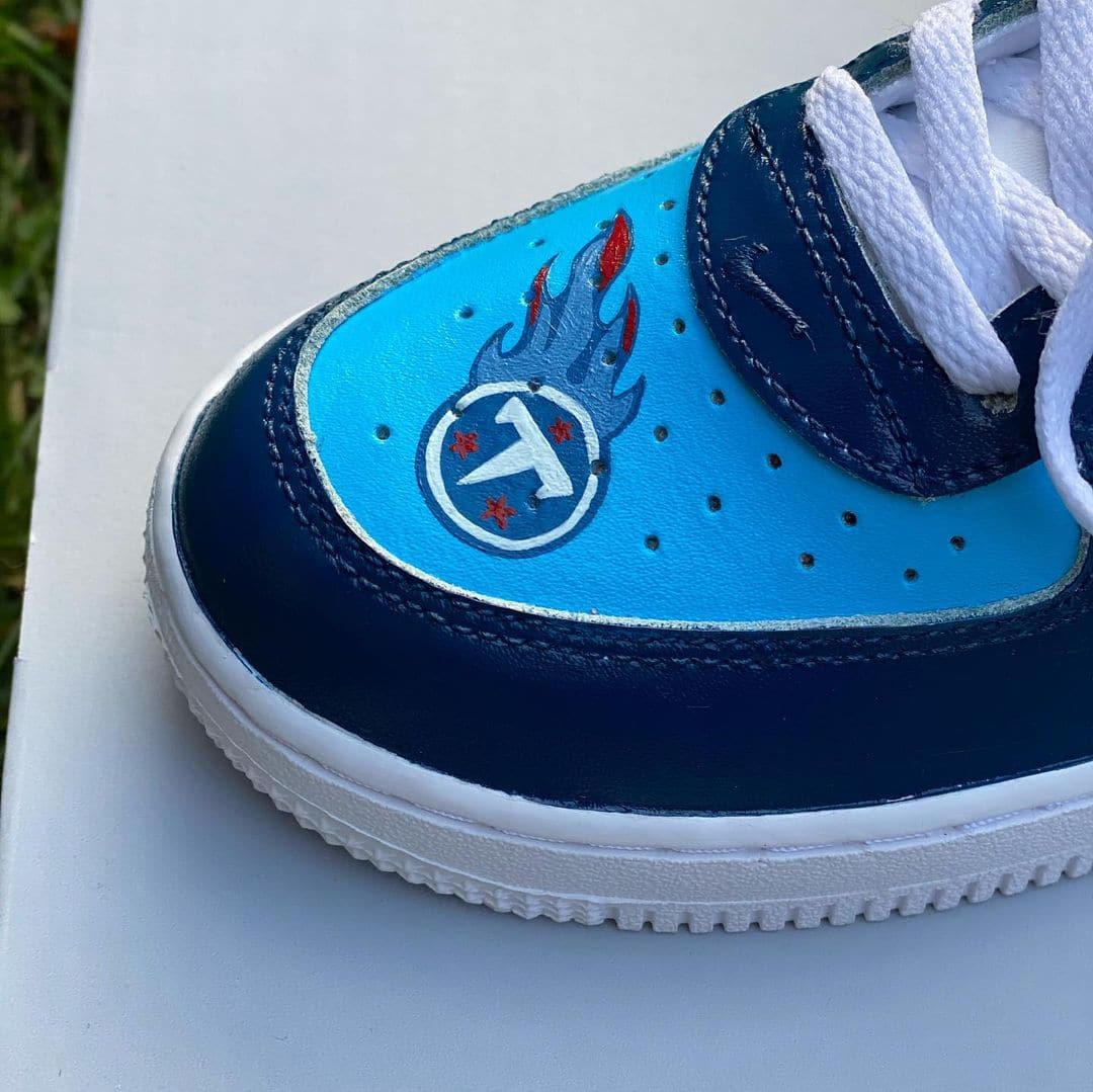 Tennessee Titans Custom Air Force 1’s