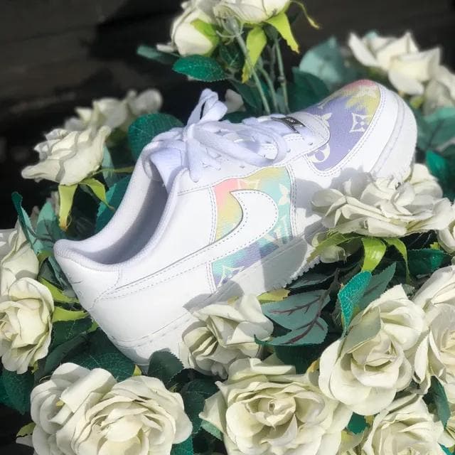 Custom Air Force 1 Pastel Monogram LV