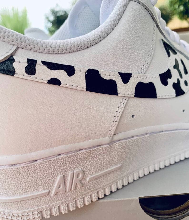 Custom Air Force 1 Cow Print