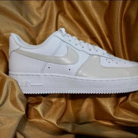 CUSTOM AIR FORCE 1 BEIGE NIKE AIR FORCE 1
