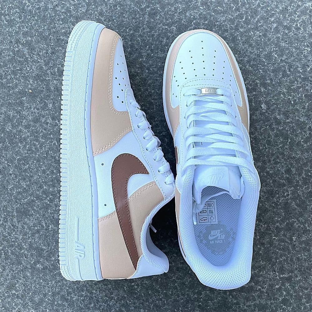 Custom Air Force 1 X Brown & Beige