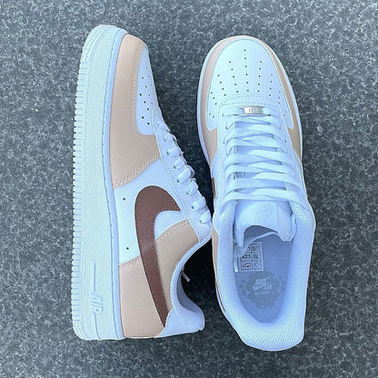 Custom Air Force 1 X Brown & Beige