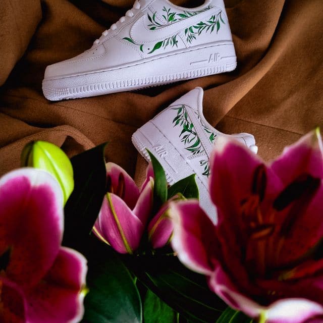 Green Leaves Nike Air Force 1
