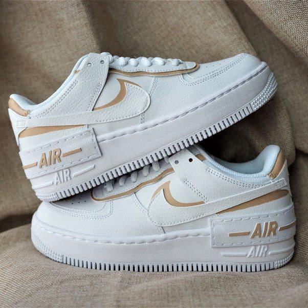 BEIGE SHADOW AIR FORCE 1 CUSTOM