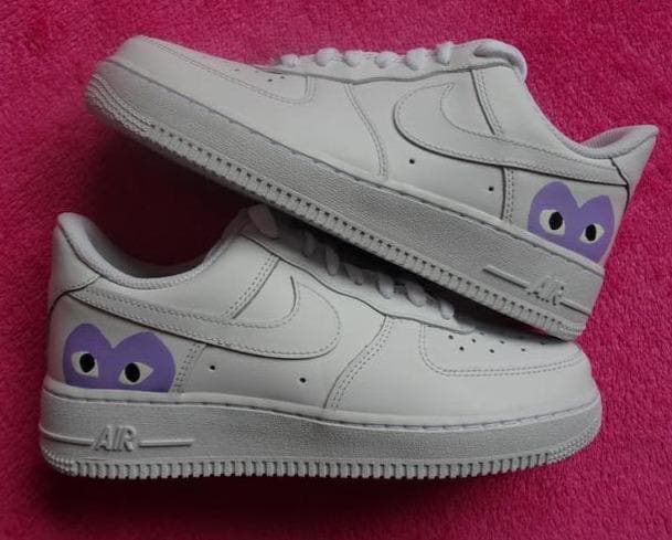 Custom Air Force 1 Comme des garçons Purple