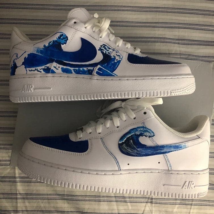 Blue Waves Custom Air Force 1