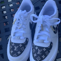 Custom Air Force 1 Classic Louis With Gold Aglets