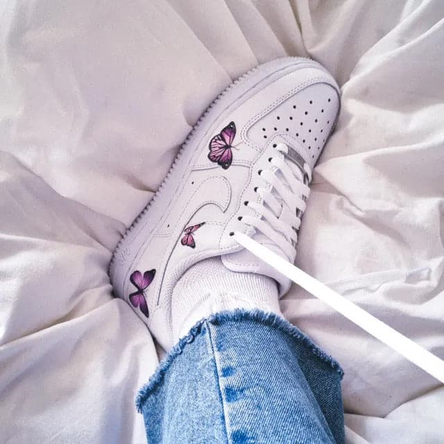Pinky Butterfly Nike Air Force 1
