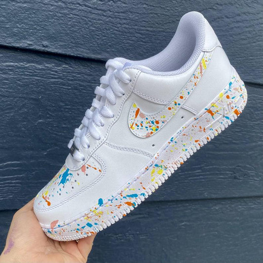 Custom Paint Spatter Nike Air Force Ones