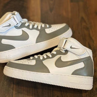 Custom Grey Nike Air Force Ones