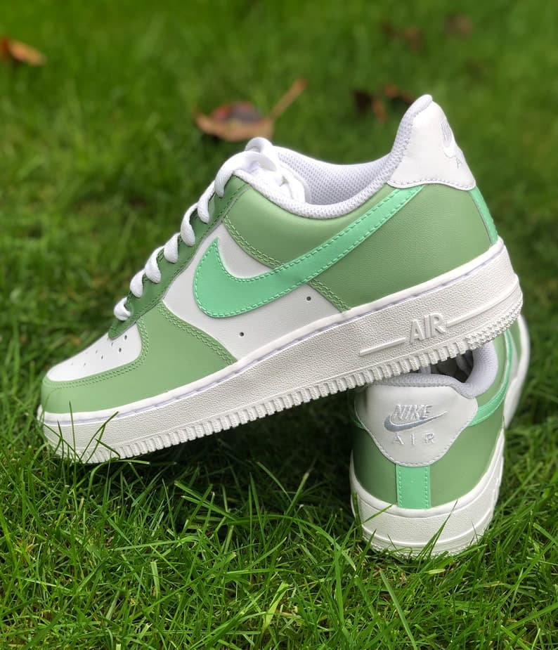 Green Custom Air Force 1's