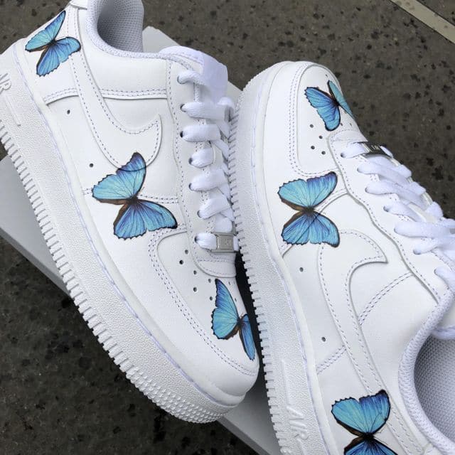 Custom Butterfly Air Force 1 Blue