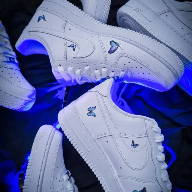 Blue Butterfly Nike Air Force 1