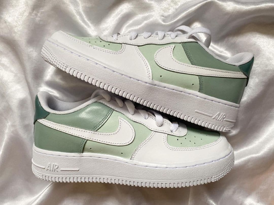 Custom Air Force 1 Green gradient