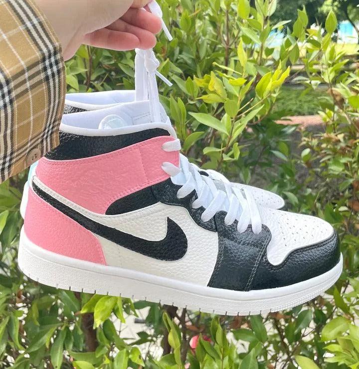 Custom Air Jordan 1 Black Pink