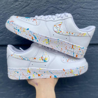 Custom Paint Spatter Nike Air Force Ones
