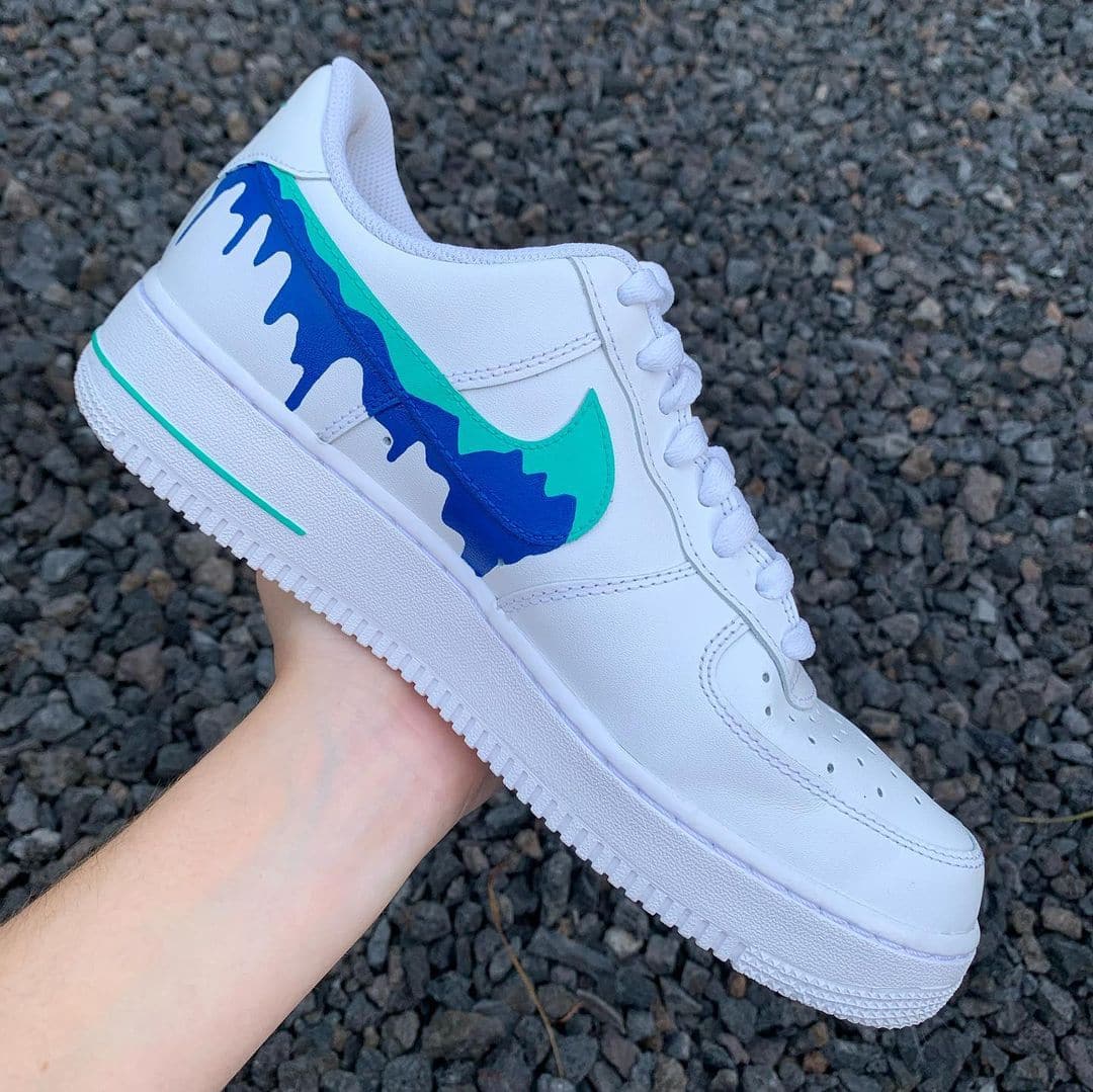 Blue Drip Custom Air Force 1