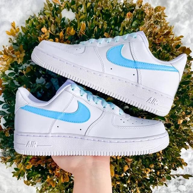 Custom Air Force 1 Baby Blue Lace – insdrip
