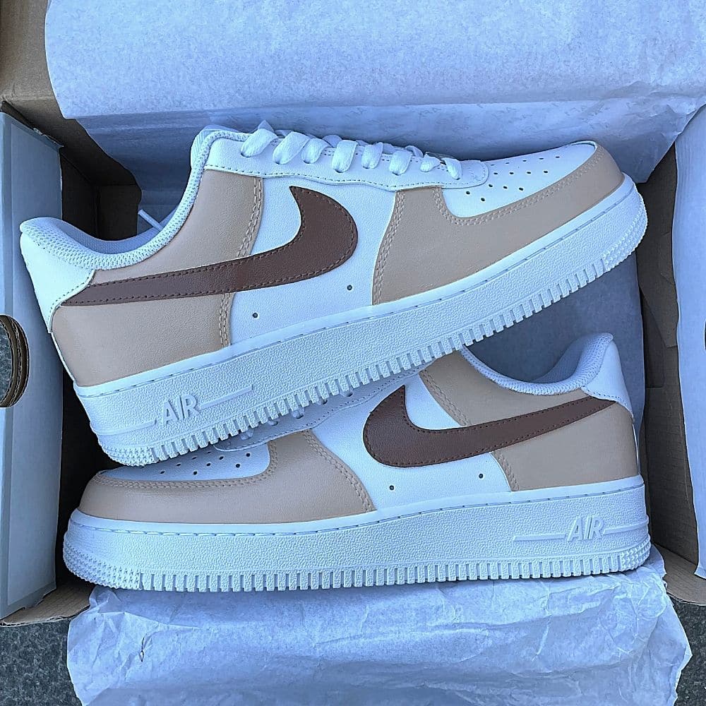 Custom Air Force 1 X Gradient brown