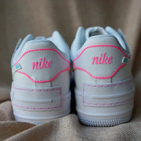 Custom Nike Air Force 1 Shadow Outline Rainbow