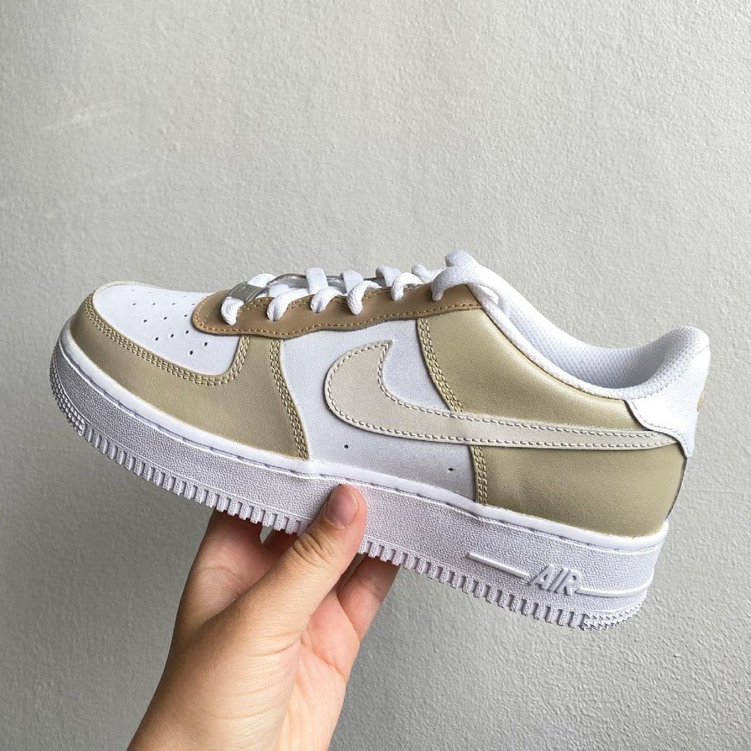 Custom Air Force 1 Cream combo