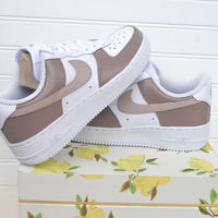 Beige Colorblock Custom Air Force 1
