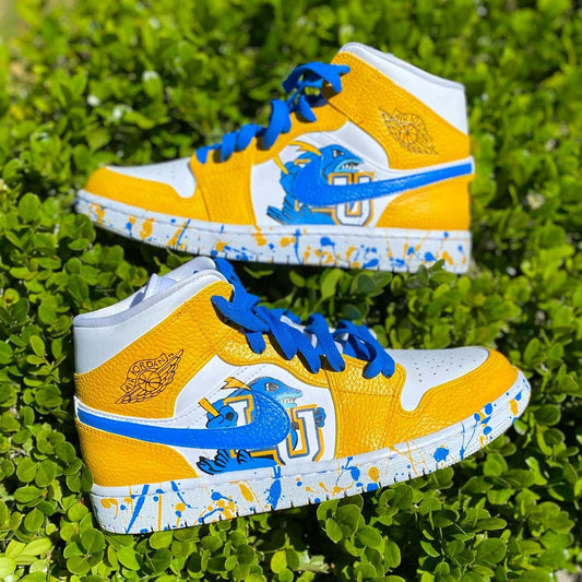 Custom Air Jordan 1 shark blue