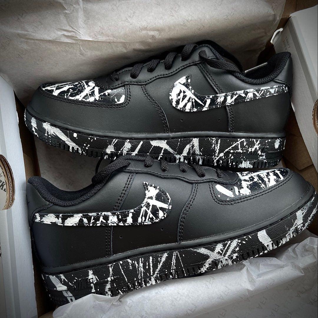 Custom Air Force 1 White Splash