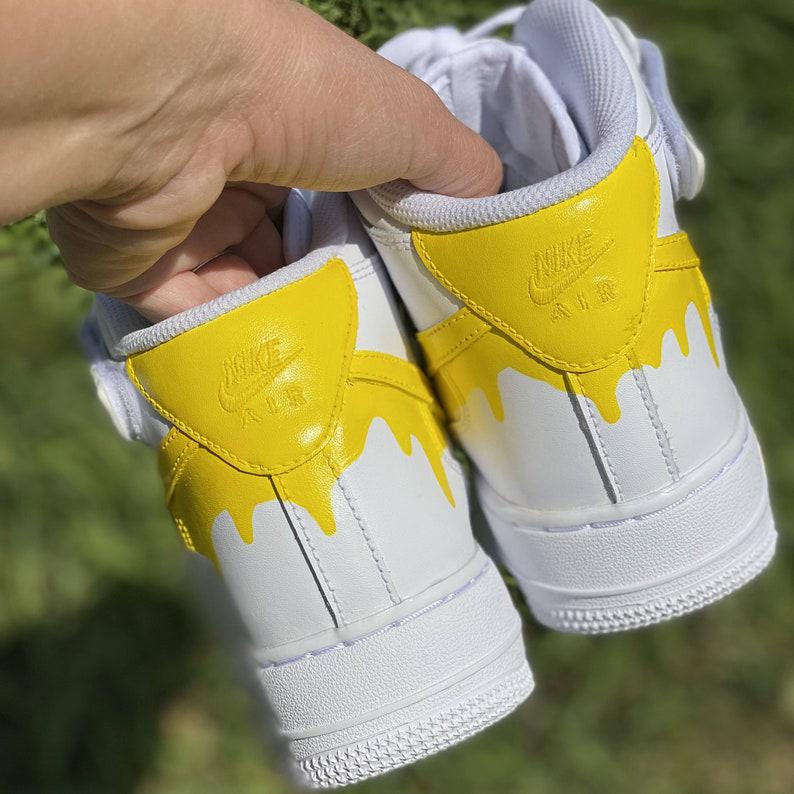 Custom Nike Air Force Ones Yellow