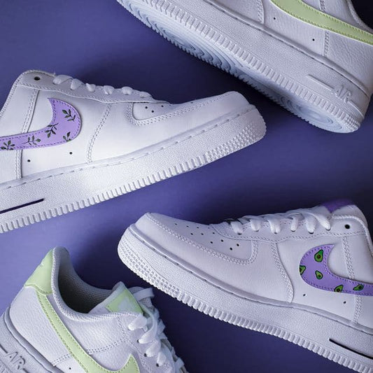 Purple Swoosh Nike Air Force 1