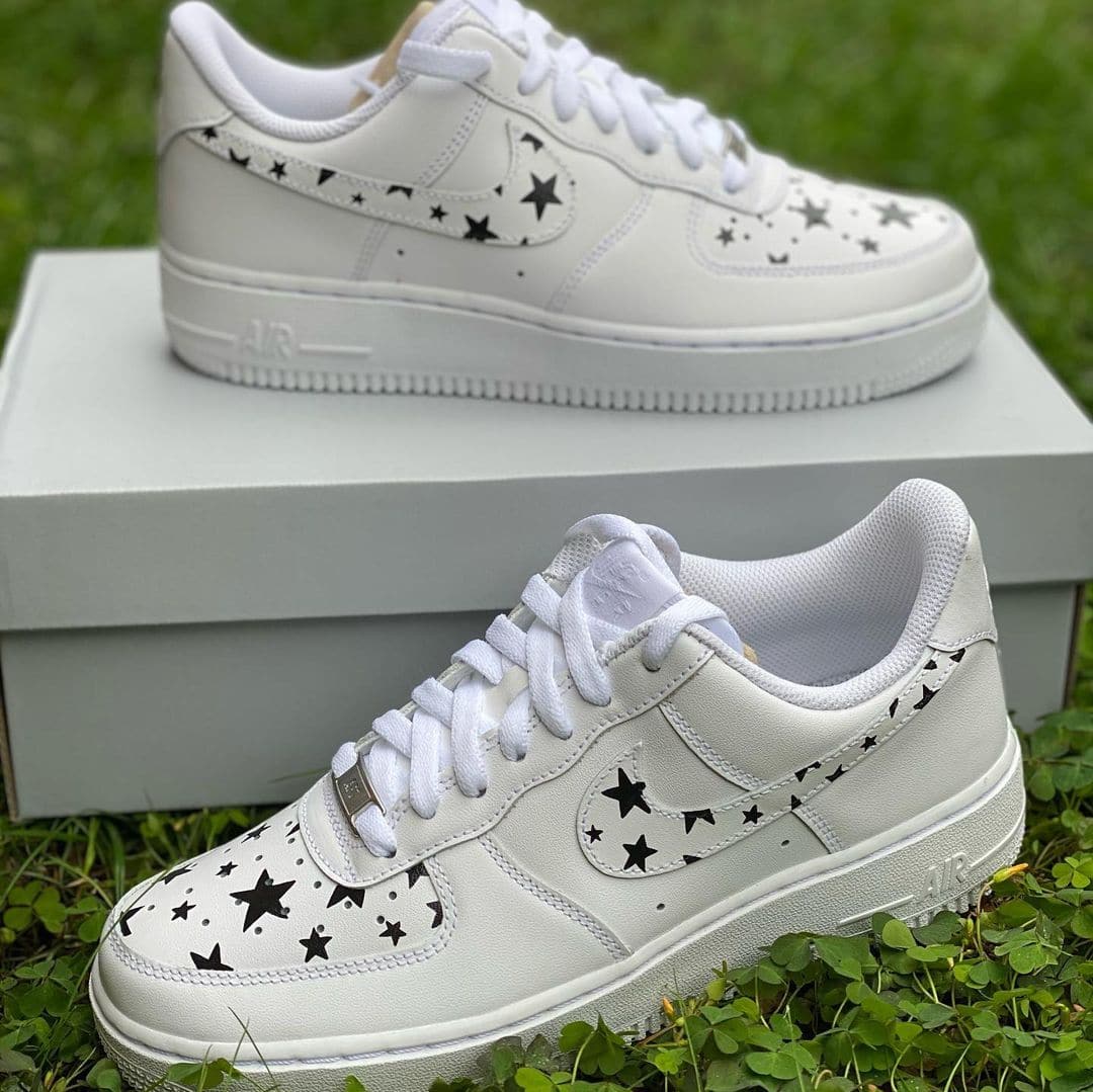 Black Stars Custom Air Force 1’s