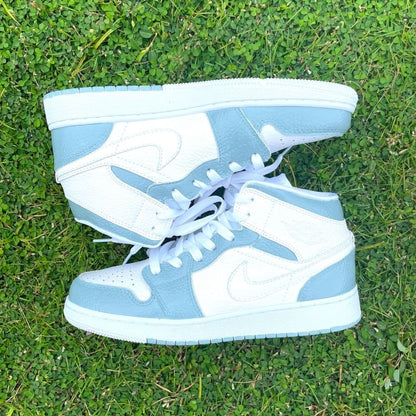 Custom Air Jordan 1 X Gray green