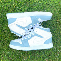 Custom Air Jordan 1 X Gray green