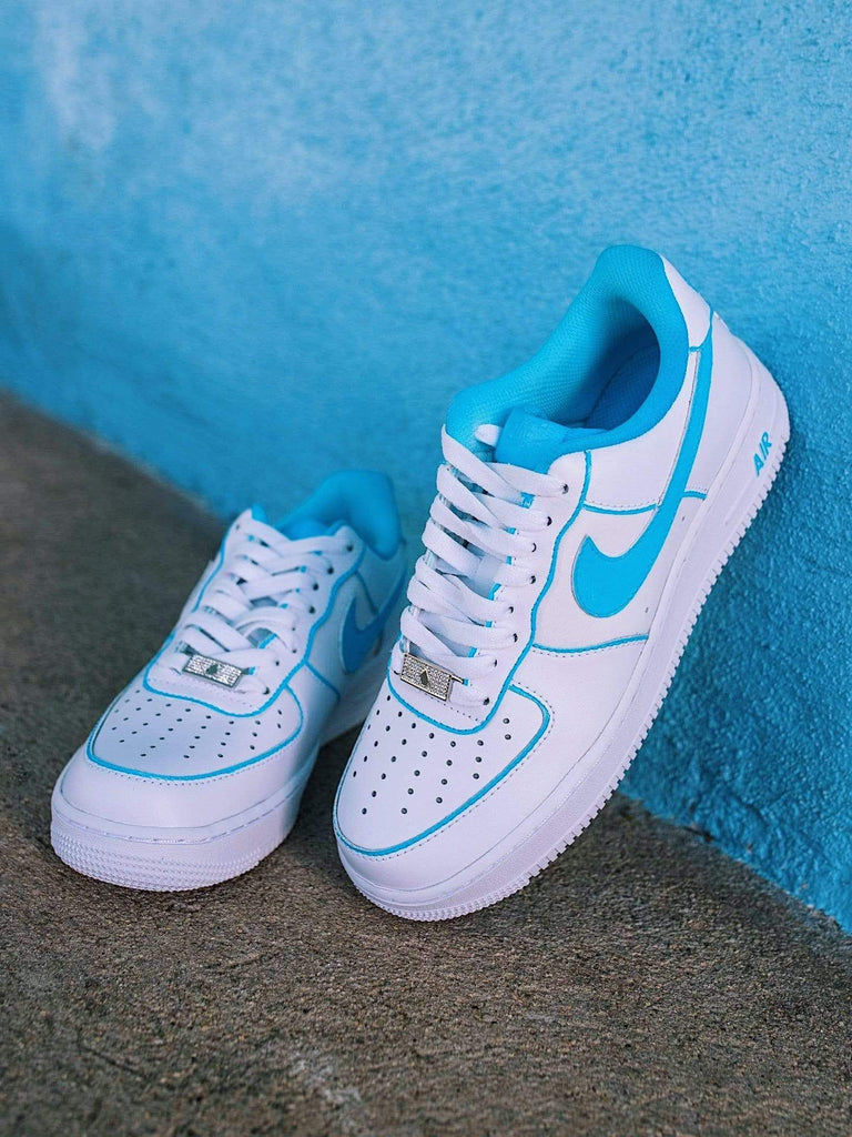 Lonely Mood Collection AF1 Sky Blue Outline Air Force 1 – insdrip